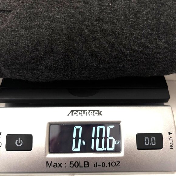 Jones Wear Knit Short Sleeve Pleated Shift Dress - Charcoal - Size Petite S - Picture 9 of 9